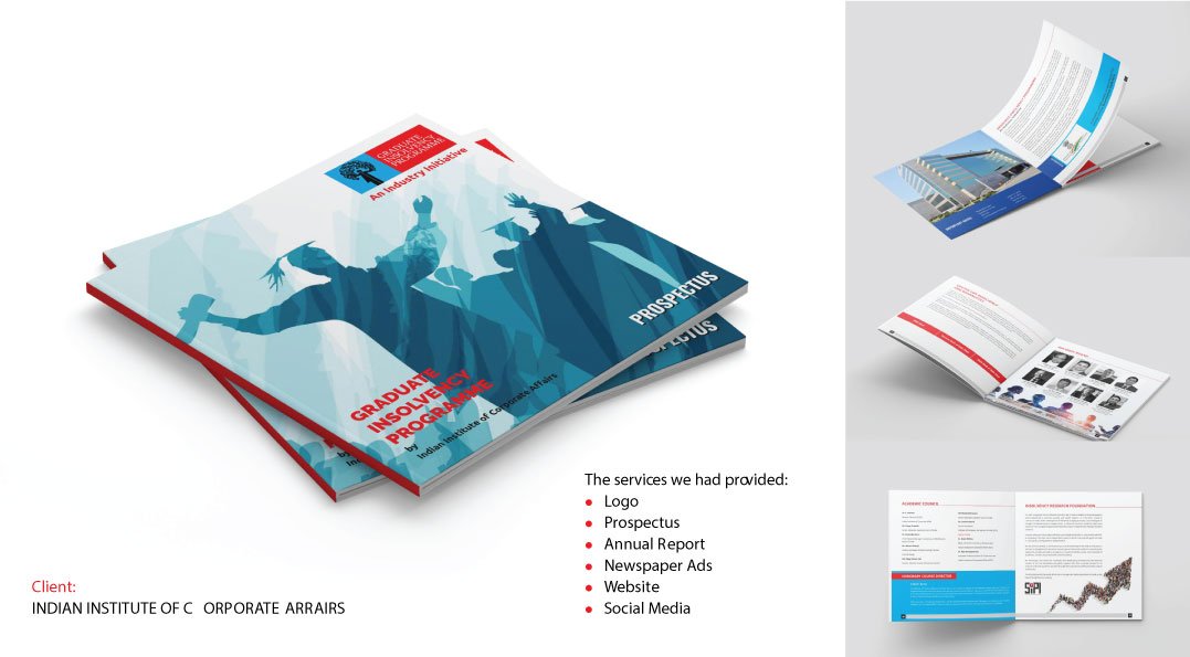 The services we had provided: Logol, Prospectusl, Annual Reportl, Newspaper Adsl, Websitel, Social Media