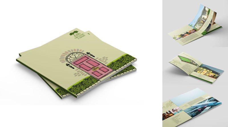 The services we had provided: Brochure for Harit Organic Farmsl, Brochure for Harit Homes