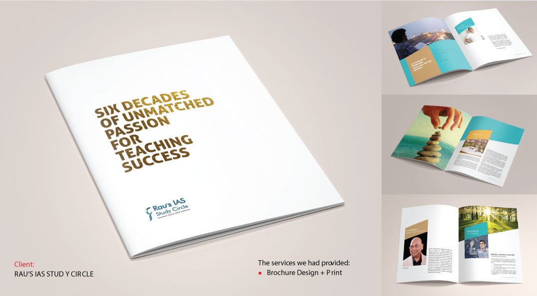 The services we had provided: Brochure Design + Print